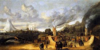 Cornelis De Man : The Whale Oil Factory on Jan Mayen Island